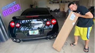 The GTR got is first Mod!!! Midpipe install