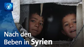 Nach Erdbeben: Schwierige Situation in syrischen Flüchtlingslagern