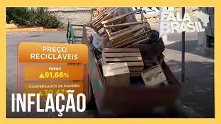 Catadores recorrem a carrinho de supermercado para driblar a alta no preço de carroças