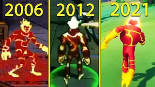 Evolution of Heatblast in Ben 10 Games