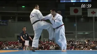 Karate Kyokushin - All Japan (2009) - Eduardo Tanaka vs. Yoshiaki Uchida