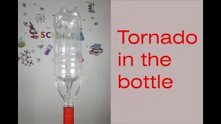 Tornado in the bottle for kids. Fun activities at home. Easy science.