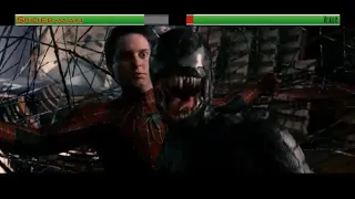 Spiderman and New Goblin vs Venom and Sand-man...with healthbars