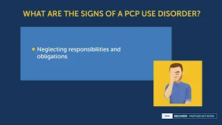 What are the signs of a PCP use disorder?