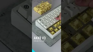 Akko V3 Cream Yellow | smooth and creamy linear switch