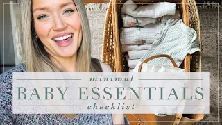 20 Things You ACTUALLY Need for a Newborn Baby + Postpartum Care | Minimal Baby Essentials Checklist