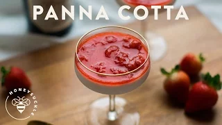 Panna Cotta with Strawberries & Champagne Recipe - HoneysuckleCatering