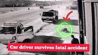 Driver miraculously survives fatal accident