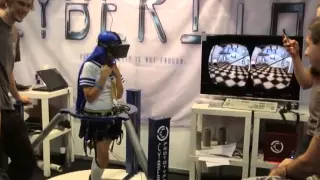 Cyberith - Virtualizer @ GAMESCOM 2013 - Cybergirl