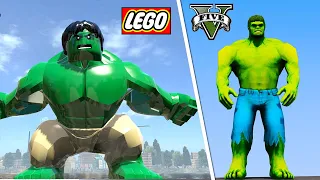 LEGO HULK vs GTA 5 HULK - WHO IS BEST ?