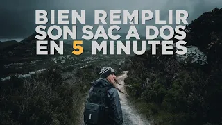 DÉBUTANTS EN RANDONNÉE : Bien REMPLIR son sac à dos en MOINS DE 5 MINUTES.