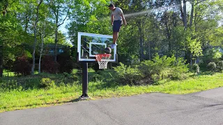 Doing Insane Dunks On A VERY Low Rim