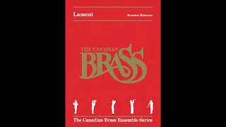 Lament Score Canadian Brass composed and arranged by Brandon Ridenour