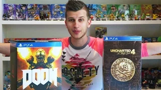 Uncharted 4 Libertalia Collector's Edition Unboxing and Review!! + DOOM 4 Collector's Edition!!