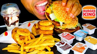 BURGER KING IMPOSSIBLE WHOPPER BURGER CHICKEN NUGGETS | SAUCES | FRIES ONION RINGS ICE CREAM SUNDAE