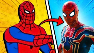 A INCRÍVEL EVOLUÇÃO DO HOMEM-ARANHA 1962 - 2022