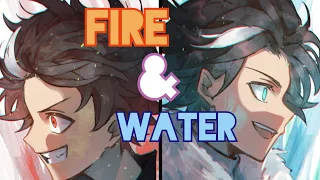 Nightcore→Fire & Water [Api & Air] - Lirik [Lyrics]