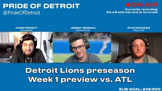 Detroit Lions vs. Atlanta Falcons preseason Week 1 preview (Part 1)