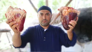 Шашлык из говяжьего сердца | Beef heart kebab