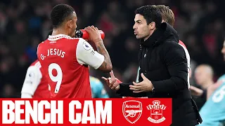 BENCH CAM | Arsenal vs Southampton (3-3) | A dramatic evening at Emirates Stadium