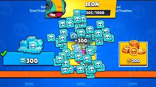 Got 300 Credits In Trophy Road for Leon Brawler - Brawl Stars Brawl Talk