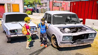 ОФФНИКИ РАЗБИЛИ ЖИГУЛИ В ТОТАЛ НА ТРАССЕ - РЕАЛЬНАЯ ЖИЗНЬ ОФФНИКА GTA 5 ⚡ ГАРВИН