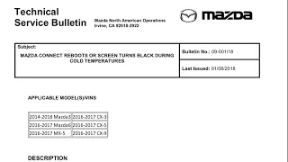 2017 Mazda CX-5 Display Reboot- Simple Fix!!