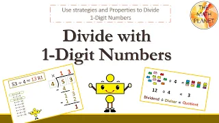 Divide with 1 digit numbers | Long Division | Grade 4