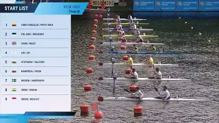 K2 Men's 1000m Final B / 2023 ICF Kayak Sprint World Championships Duisburg & Olympic Qualifiers