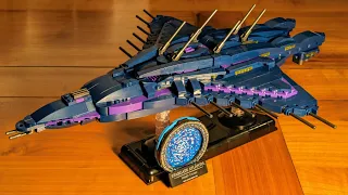 I built BlueBrixx Stargate set 106844: Wraith Cruiser