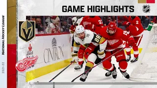 Golden Knights @ Red Wings 11/7/21 | NHL Highlights
