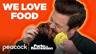 the parks department being huge foodies | Parks and Recreation