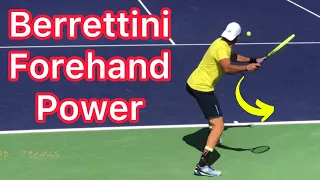 Learn How To Add Power To Your Forehand (Matteo Berrettini Tennis Technique)