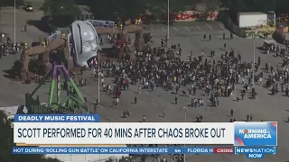 Timeline: Travis Scott performed for 40 minutes after chaos broke out | Morning in America