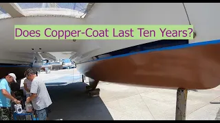 Does Copper coat really last ten years? Copper coat 10 years on. Hole in our boat! OTB 144