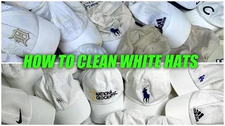EASIEST WAY TO CLEAN WHITE HATS | Khail Ahmad