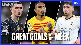 #UCL Great Goals Quarter-Finals 1st leg | Foden, Raphinha, Valverde...