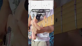 How To Play Metallica One Intro #guitar