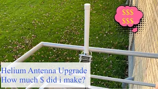 Helium nebra hotspot Antenna Upgrade. How much money have i made? BIG Increase!!!