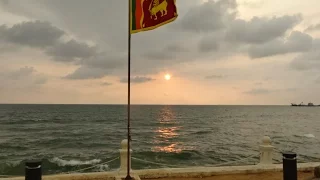 Sunset Galle Face Hotel - Traditional Flag Lowering Bagpipes Ceremony, Colombo, Sri Lanka