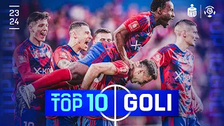 NAJLEPSZE GOLE SEZONU | TOP 10 | PODOLSKI, WDOWIK, KOBYLAK, KŁUDKA, ZAPOLNIK | EKSTRAKLASA 2023/24