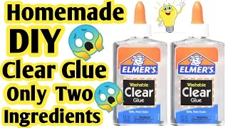 How to make a homemade clear glue 😱😱 / Homemade DIY Two ✌Ingredients Clear Glue!!!