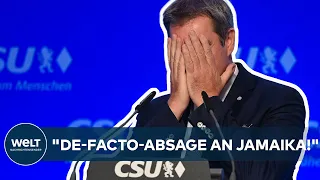 MARKUS SÖDER: "De-facto-Absage an Jamaika!" CSU-CHEF nimmt kein Blatt vor den Mund I WELT Statement