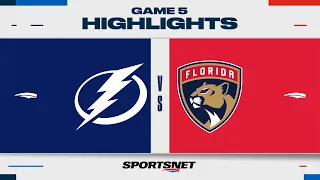 NHL Game 5 Highlights | Lightning vs. Panthers - April 29, 2024