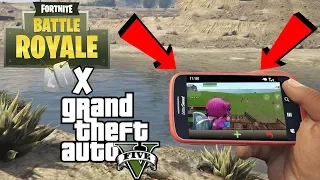 PLAYING FORTNITE IN GTA V ON MOBILE !!