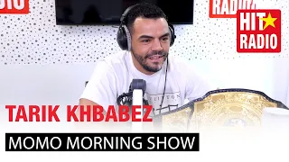 TARIK KHBABEZ AVEC MOMO | طارق خبابز مع مومو : أول بطل العالم مغربي للغلوري في وزن خفيف الثقيل