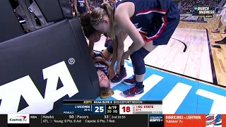 Juhasz GRUESOME Wrist Injury, Leaving Paige Bueckers & ENTIRE UConn Huskies In TEARS During Elite 8!