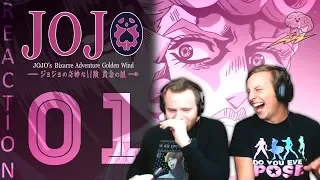 SOS Bros React - JoJo's Bizarre Adventure Part 5 Episode 1 - Giorno Giovanna!