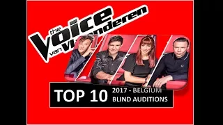 The Voice van Vlaanderen (BELGIUM) - TOP 10 Blind Auditions 2017