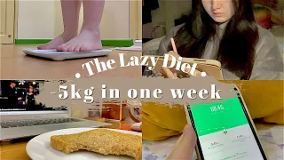 diet vlog #1: -5kg in a week, no workout, diet journal | indonesia